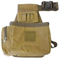 Birchwood Casey Tactical Waxed Canvas Shell Bag With Belt - Brown #bc-06812