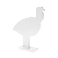 Birchwood Casey Silhouette Knock Over Targets - 4 Pack Silver #bc-47422