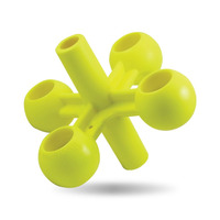 Birchwood Casey Shooting  Targets Ground Strike Tumbling Jack Bouncing Ball Target Visible - Yellow Durable #bc-48020