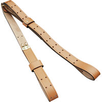 Butler Creek Military Durable Leather Shotgun Sling Carry Strap - 1 Inch Brown #bc26112