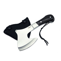 Bushlands Hunting Survival Axe - Solid Wooden Handle 6mm Thickness Blade #718