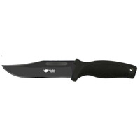 Buffalo River Maxim Bowie Black Noslip Handle Balistic Sheath - 5.5 Inch #brkm110