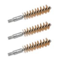 Boretech Benchmark Phosphor Bronze Brass Pistol Bore Brush - 357/38/9mm 3pk #btbp-38-003