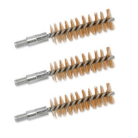 Boretech Benchmark Phosphor Bronze Brass Pistol Bore Brush - 44/45 Cal 3pk #btbp-44-003