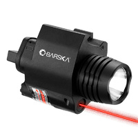 Barska Red Laser With 200 Lumen Flashlight - 5Mw Weapon Mount #au12714