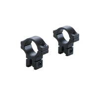 Bkl 257 1-inch Dovetail Scope Rings 0.6 Inch Long Matte Black
