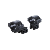 Bkl Bkl-278-mb 1 Inch Long Double Strap Offset Dovetail Scope Rings Matte Black