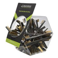 Breakthrough Clean Technologies Double-ended Brass Wire Brush - 50pk Jar #btdebb