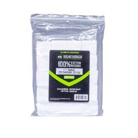 Breakthrough Clean Technologies Cotton Patches - 1.75" Square, 270 Thru 357 Caliber, 500-pack W/ Plastic Tray #btcps134500
