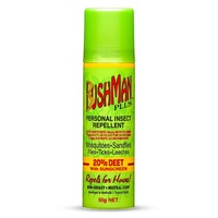 Bushman Plus Aerosol Personal Insect Repellent - 12-Pack 50G 20% Deet With Sunscreen #bp0050A