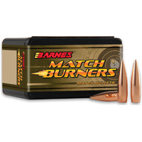 Barnes Match Burner 6.5mm 145gr Boat Tail Reloading Bullets 500 Pack