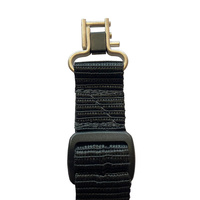 Boonie Packer Strap Military Style Gun Sling - With Nickel Swivels #gm-bk-n
