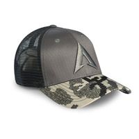 Braken Trucker Style Grey/camo Hunting Cap