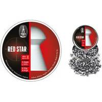 Bsa Air Rifle Pellets Red Star .22 Tin Of 250 - Medium Crowned Dome Shape #751i