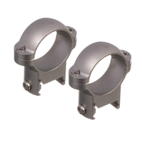 Burris 1 Inch Zee Solid Steel Rifle Scope Rings - Medium Stainless Steel Fits Weaver-style Bases #bm420085