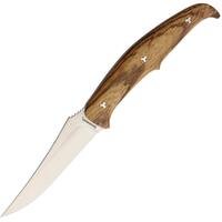 Browning Clip Point Fixed Blade Knife - Zebra Wood 9 Inch Overall #3220179