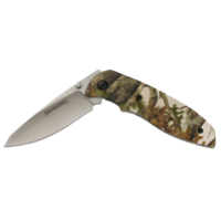 Browning Drop Point Liner Lock Folding Blade Knife - Tan Camo 6.25 Inch Overall #3220253