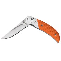 Browning 2.75 Inch Prism Gen 2 Drop Point Folding Pocket Knife - Orange Handle #3225632