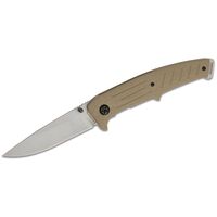 Browning 8.75 Inch Overall Drop Point Folding Knife - Tan #3220167