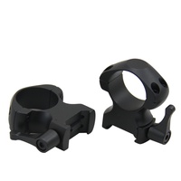 Ccop Quick-detachable Heavy Duty Steel Rings - 1-pair High Profile 1" Tube 20mm Weaver Rail #sr-q1002wh