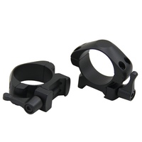 Ccop Quick-detachable Heavy Duty Steel Rings - 1-pair Low Profile 30mm Tube 20mm Weaver Rail #sr-q3002wl