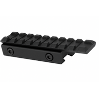 Ccop Weaver To 3/8 Dovetail Adaptor Rail, Matte Black Aluminum Base #d0012
