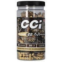 Cci Clean-22 22 Lr Lead Round Nose Bullet - 40 Grain 1235 Fps 400pk #c966cc