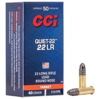 Cci Quiet-22 40gr Lrn Low-noise Ammo For Bolt-action Rifles #c960