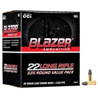 Cci Blazer 22 Long Rifle 38 Grain Lead Round Nose Ammo 525 Round C10022