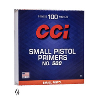 Cci #500 Small Pistol Primers For Reloading Consistent Ignition 100 Count