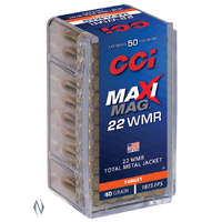 Cci C23 Maxi Mag 22 Wmr Rimfire Ammunition 40gr Tmj 1875fps