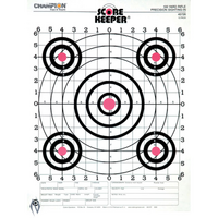 Champion Ch45726 Rifle Target 100 Yard 12 Pack Orange Bullseye