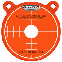 Champion Hunting Shooting Traps And Targets Centrefire Pistol Target Gong  - 8 Inch Premium Ar500 Steel #ch44910