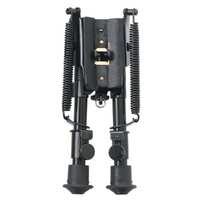 Champion Hunting Fixed Rifle Bipod Hunting Shooting Aluminum With Swivel Stud Attachment Vertical Adjustment - 6-9 Inches Black #ch40854
