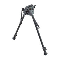 Champion Lightweight Pivot Rifle Bipod Hunting Shooting Aluminum With Swivel Stud Attachment - 9-13 Inch Black #ch40856