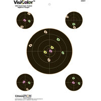 Champion Hunting Shooting High Visibility Target Visicolor Sight In  - 8 Inch 10 Pack Black #ch45827