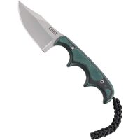 Crkt Minimalist Bowie Neck Compact Fixed Blade Knife - Resin Infused Fiber Handle #crkt2387