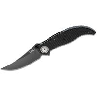 Crkt Clever Girl Ikbs Flipper Knife 4.084" D2 Black Blade - Textured G10 Handles #crkt2640