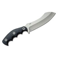 Crkt Kommer Catchall Fixed Blade Knife 5.51" Sheepsfoot Blade - Black Rubberized Grn Handles #crkt2866