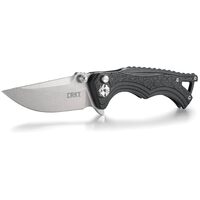 Crkt Bt Fighter Compact Edc Folding Pocket Knife Tanto Blade - Stonewash Finish #crkt5220