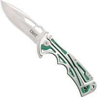 Crkt Nirk Tighe Edc Folding Pocket Knife Stainless Steel - Plain Edge Blade #crkt5241