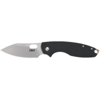 Crkt Pilar Iii Folding Knife Black D2 Plain Edge Stonewash Finish - G10 Handle #crkt5317d2