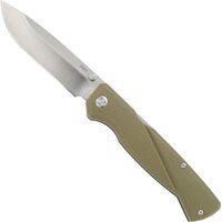 Crkt Kova Edc Folding Pocket Knife 3.5" Satin Drop Point Blade - Od Green Grn Glass-reinforced Nylon Handles #crkt6434