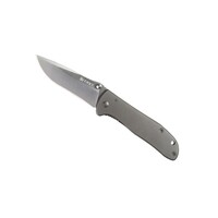 Crkt Drifter Framelock Folding Knife Grey - Stainless Handle #crkt6450s
