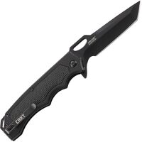 Crkt Septimo Edc Folding Pocket Knife - Black Serrated Edge Tanto #crkt7050