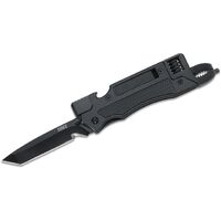 Crkt Jeremy Valdez Septimo Multi-tool Folding Knife 2.86" Black Tanto Combo Blade - Aluminum Handles #crkt7051
