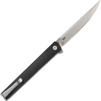 Crkt Richard Rogers Ceo Gentleman's Flipper Knife 3.352" Satin Plain Blade - Black Grn Handles #crkt7097