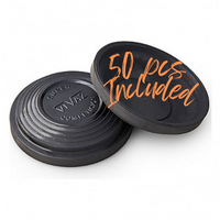 Vivaz 110mm Dome Clay Targets For Shooting - 50 Pcs #Black