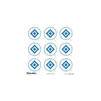 Caldwell Diamond Blue Paper Target - 16" 10 Sheets  #cald-pt16db