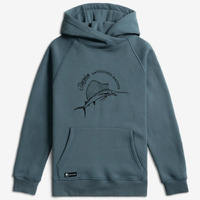Desolve Sail Hoodie Womens Cozy 300gsm Cotton Blend Knit - Spruce #dsv124080